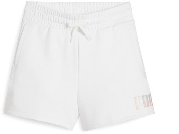 Puma ESSENTIALS + SUMMER DAZE SHORTS G Dievčenské kraťasy, biela, veľkosť