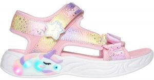 Skechers UNICORN DREAMS - MAJESTIC BLISS Dievčenské sandále, ružová, veľkosť