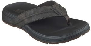 Skechers PATINO - MARLEE Pánske žabky, hnedá, veľkosť