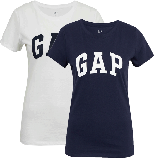 GAP V-GAP FRANCHISE CLSC TEE PACK Dámske tričko, biela, veľkosť
