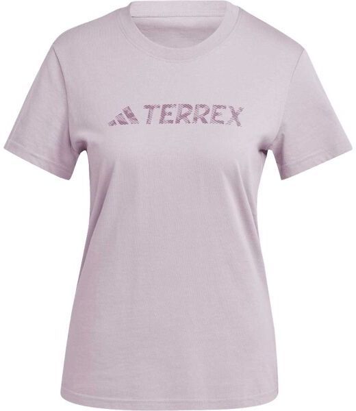 adidas TERREX CLASSIC LOGO TEE Dámske tričko, ružová, veľkosť