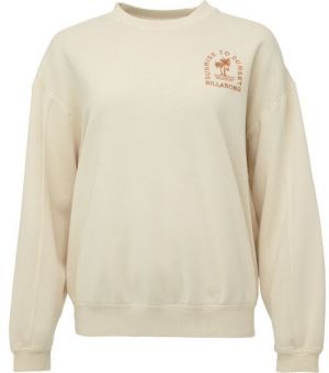 Billabong KENDAL CREW Dámska flísová mikina, béžová, veľkosť