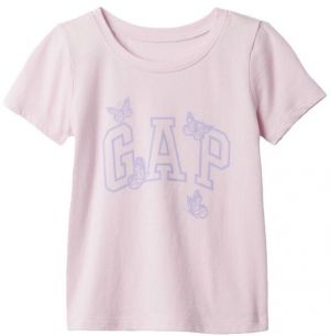 GAP GRAPHIC LOGO TEE Dievčenské tričko, ružová, veľkosť