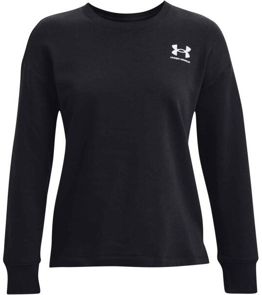 Under Armour RIVAL FLEECE OVERSIZE CREW Dámska mikina, čierna, veľkosť S
