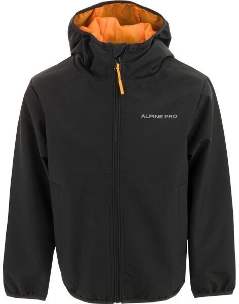 ALPINE PRO GELRO Chlapčenská bunda, čierna, veľkosť 116-122