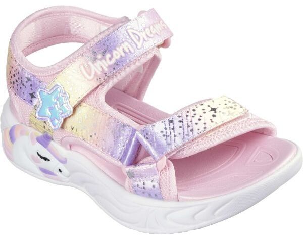Skechers UNICORN DREAMS - MAJESTIC BLISS Dievčenské sandále, ružová, veľkosť