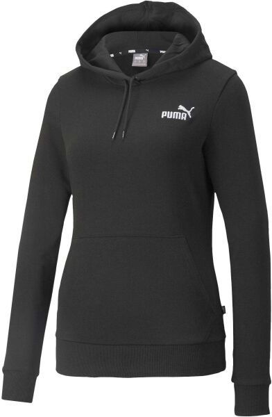 Puma ESSENTIALS + EMBROIDERY HOODIE TR Dámska mikina, čierna, veľkosť