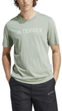 adidas TERREX CLASSIC LOGO TEE Pánske tričko, svetlo zelená, veľkosť