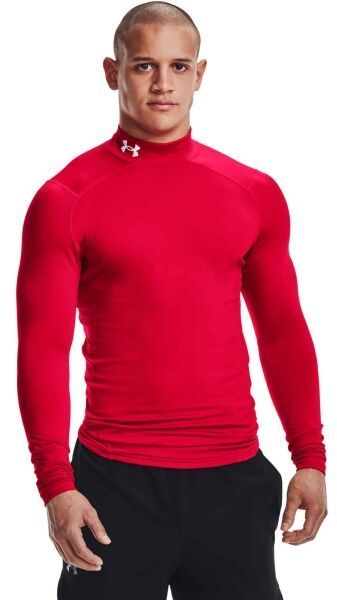 Under Armour CG ARMOUR COMP MOCK Pánske tielko, červená, veľkosť
