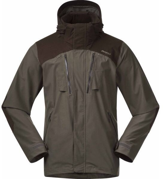 Bergans HOGNA V2 2L Pánska lovecká bunda, khaki, veľkosť