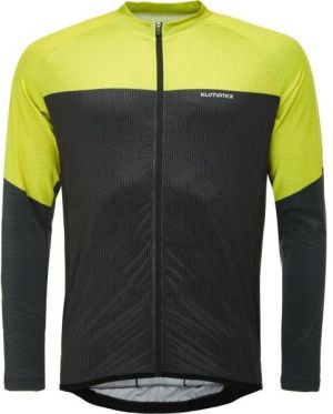 Klimatex INDU Pánsky cyklistický dres s dlhým rukávom, čierna, veľkosť