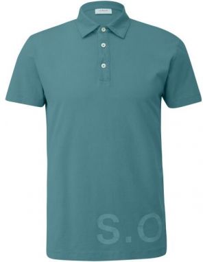 s.Oliver RL POLO SHIRT Pánske polo tričko, tmavo zelená, veľkosť