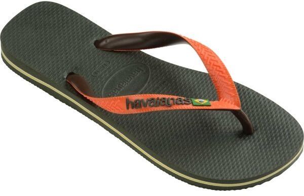 HAVAIANAS BRASIL MIX Pánske žabky, khaki, veľkosť 44/45