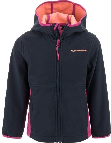 ALPINE PRO OLSO Dievčenská  bunda, tmavo modrá, veľkosť 116-122