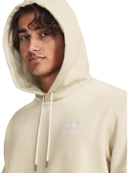 Under Armour ESSENTIAL FLEECE Pánska mikina, béžová, veľkosť