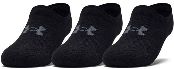 Under Armour ESSENTIAL ULTRALOW TAB 3PK Dámske nízke ponožky, čierna, veľkosť S