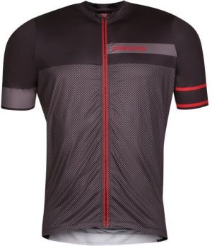 PROGRESS SOLAR Pánsky cyklistický dres, čierna, veľkosť