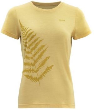 Devold BREGNE MERINO 150 TEE Dámske tričko, žltá, veľkosť