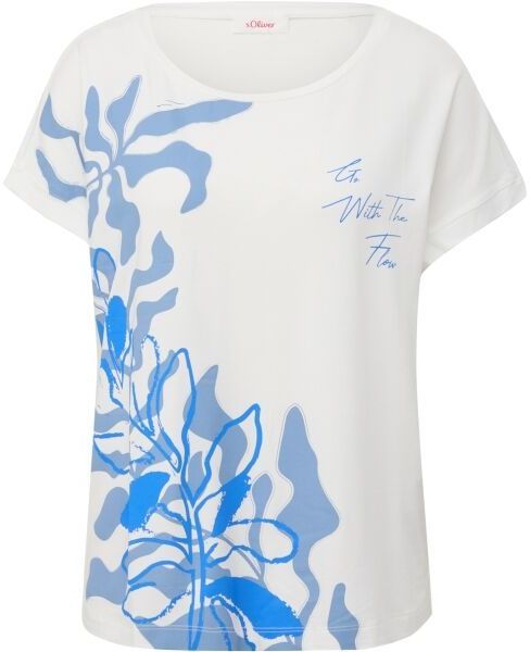 s.Oliver RL T-SHIRT Dámske tričko, biela, veľkosť