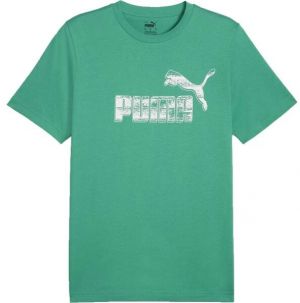 Puma GRAPHIC NO.1 LOGO TEE Pánske tričko, zelená, veľkosť