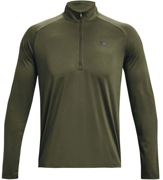 Under Armour TECH 2.0 1/2 ZIP Pánske tričko, khaki, veľkosť