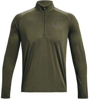 Under Armour TECH 2.0 1/2 ZIP Pánske tričko, khaki, veľkosť