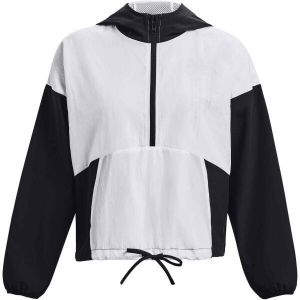 Under Armour WOVEN GRAPHIC JACKET Dámska tréningová bunda, biela, veľkosť L