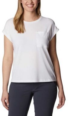 Columbia BOUNDLESS TREK SHORT SLEEVE TEE Dámske tričko, biela, veľkosť