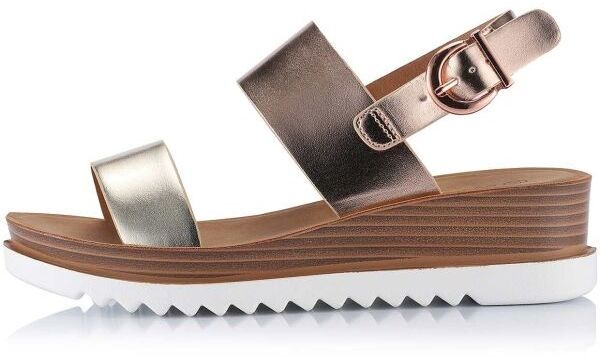 ALPINE PRO RAMONA Dámske sandále, zlatá, veľkosť