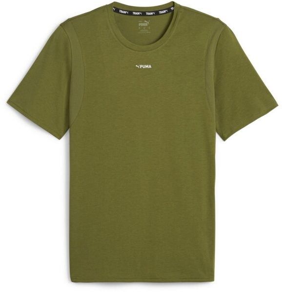 Puma FIT TRIBLEND ULTRABREATHE TEE Pánske športové tričko, khaki, veľkosť