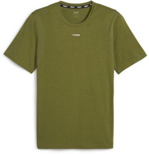 Puma FIT TRIBLEND ULTRABREATHE TEE Pánske športové tričko, khaki, veľkosť