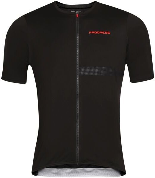 PROGRESS TRAFFIC Pánsky cyklistický dres, čierna, veľkosť