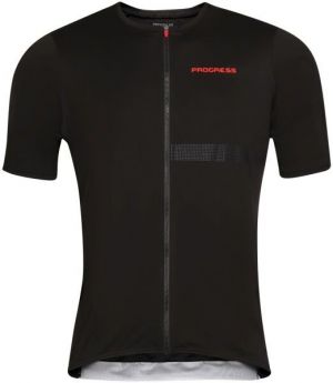 PROGRESS TRAFFIC Pánsky cyklistický dres, čierna, veľkosť