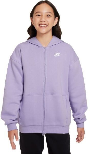 Nike SPORTSWEAR Dievčenská mikina, fialová, veľkosť