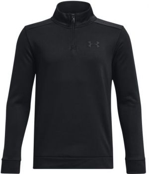 Under Armour ARMOUR FLEECE 1/4 ZIP Chlapčenská mikina, čierna, veľkosť M