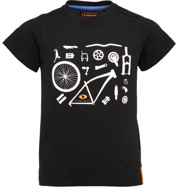 LOAP BOOLER Chlapčenské tričko, čierna, veľkosť 158-164