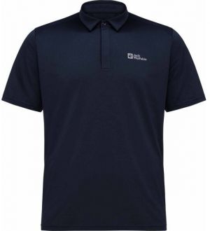 Jack Wolfskin DELGAMI POLO M Pánske polo tričko, tmavo modrá, veľkosť