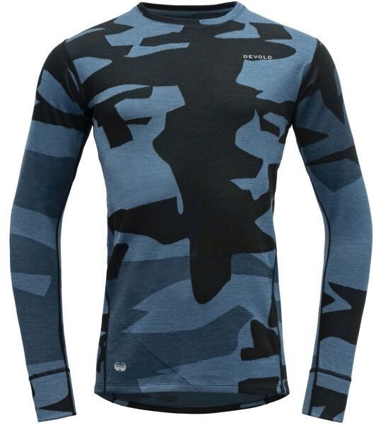 Devold KLOVSTIEN MERINO Pánske tričko, modrá, veľkosť