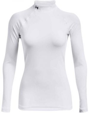 Under Armour AUTHENTICS MOCK NECK Dámske tričko, biela, veľkosť