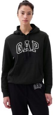 GAP PULLOVER LOGO Dámska mikina, čierna, veľkosť