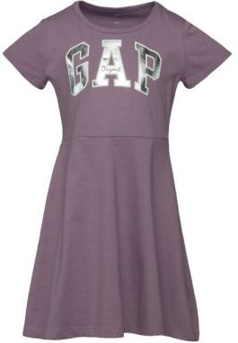 GAP SHORT SLEEVE LOGO Dievčenské šaty, fialová, veľkosť
