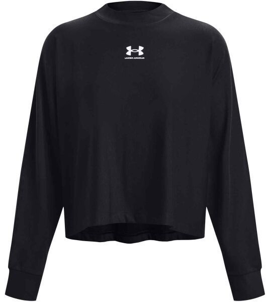 Under Armour UA RIVAL TERRY OVERSIZED CRW Dámske tréningové tričko, čierna, veľkosť S