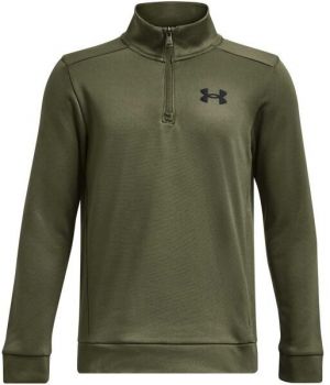 Under Armour ARMOUR FLEECE 1/4 ZIP Chlapčenská mikina, khaki, veľkosť