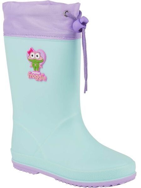 Coqui RAINY COLLAR Detské čižmy, svetlo zelená, veľkosť