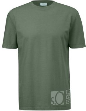 s.Oliver RL T-SHIRT Pánske tričko, khaki, veľkosť