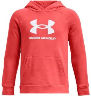 Under Armour RIVAL FLEECE BL HOODIE Chlapčenská mikina, červená, veľkosť L