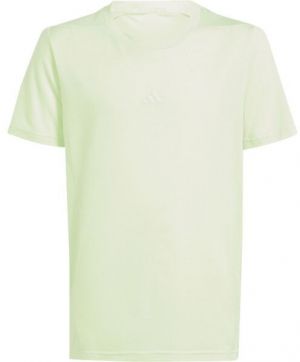 adidas TRAINING AEROREADY T-SHIRT Chlapčenské tričko, svetlo zelená, veľkosť