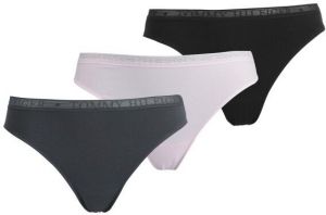 Tommy Hilfiger 3P THONG Dámske nohavičky, fialová, veľkosť M