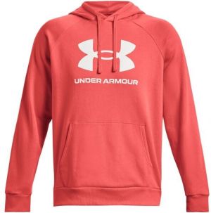 Under Armour RIVAL FLEECE LOGO HD Pánska mikina, červená, veľkosť