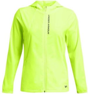 Under Armour OUTRUN THE STORM Dámska bežecká bunda, reflexný neón, veľkosť L